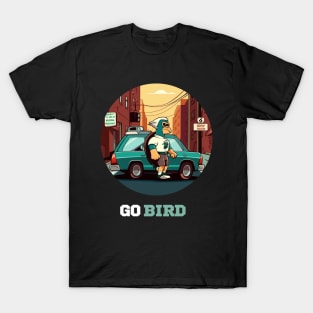 Go bird Philadelphia eagles football player graphic design cartoon style beautiful artwork T-Shirt